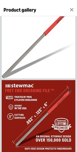 Stewmac fret end - stewmac,